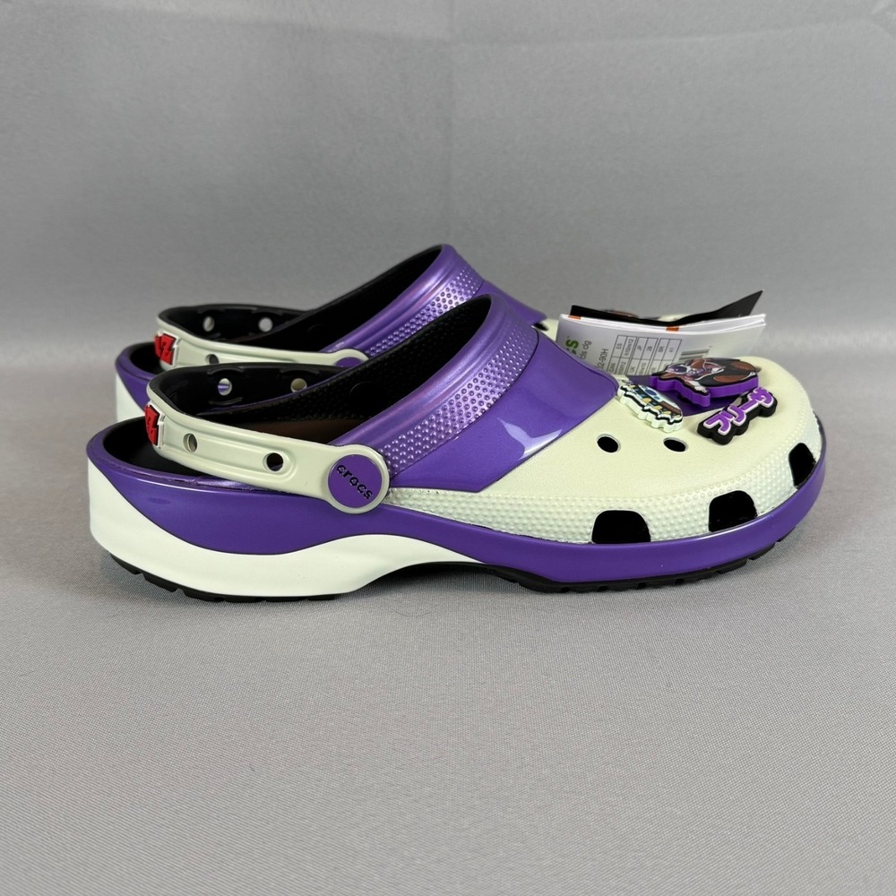 Crocs Frieza Dragon Ball Z Classic Clogs Mens 11 White Purple 211202-90H New NWT - Picture 5 of 8